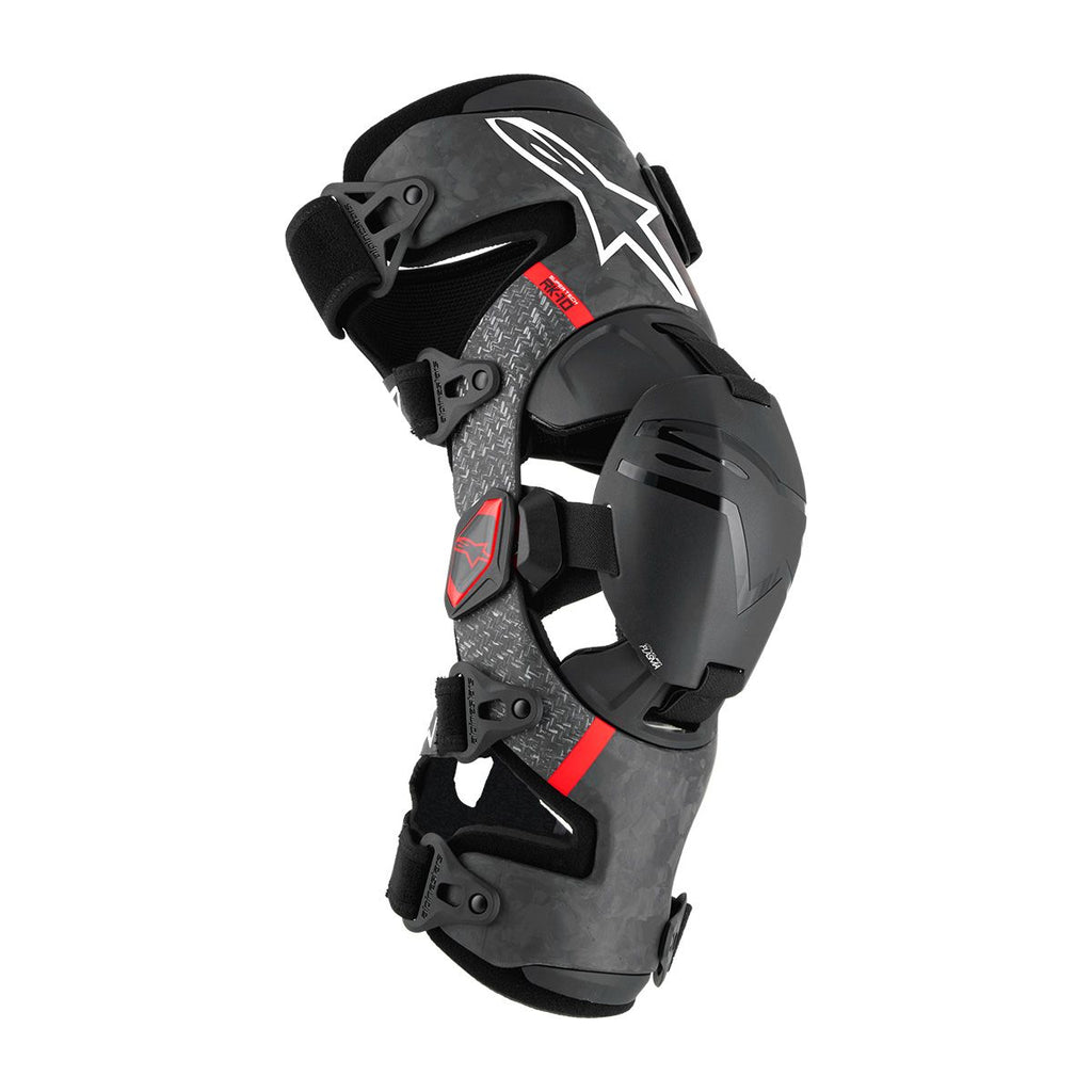 Alpinestars Bionic 10 Carbon Knee Brace Set: Lightweight Strength for Motocross Pros