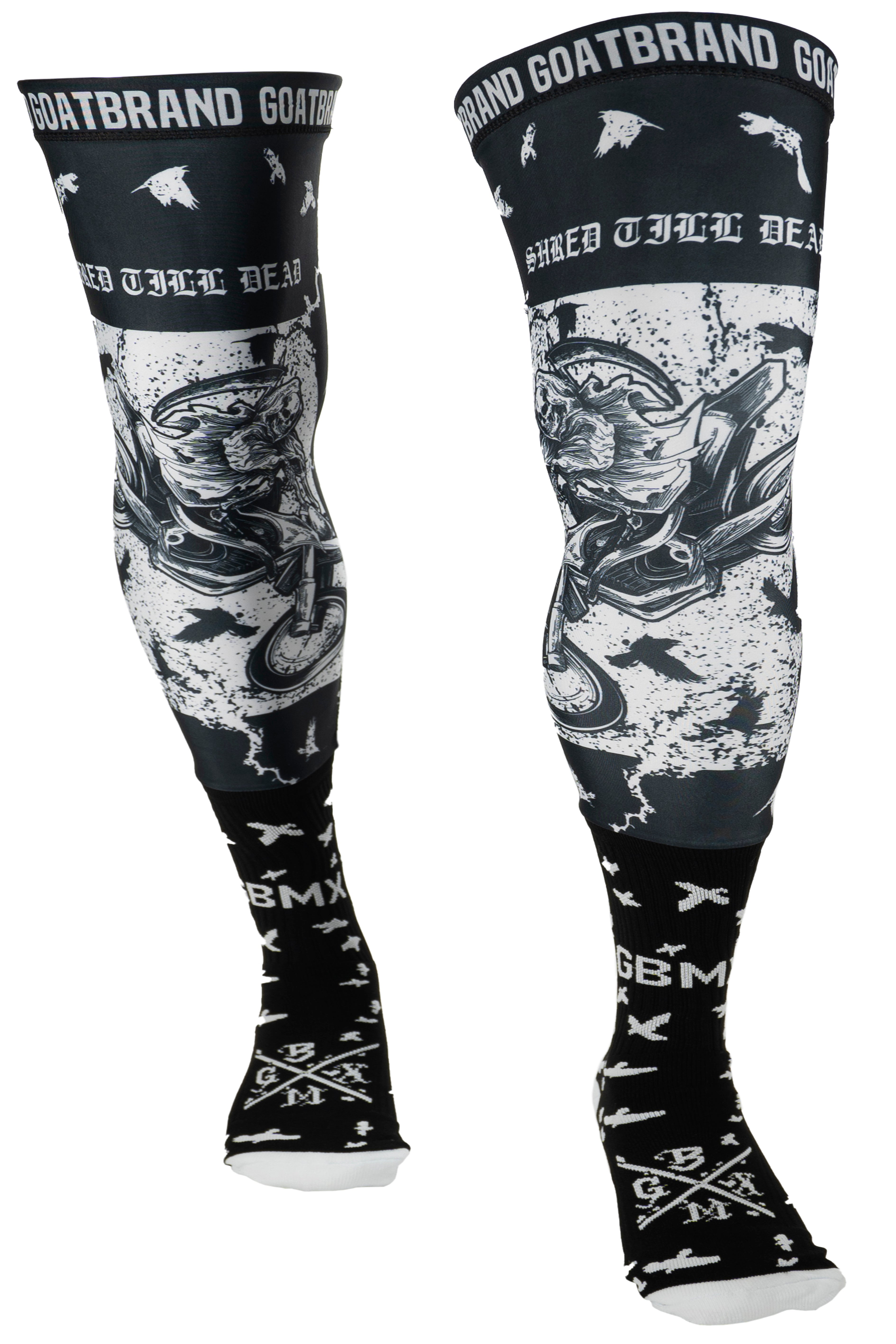 The Grim Moto Kneebrace Socks